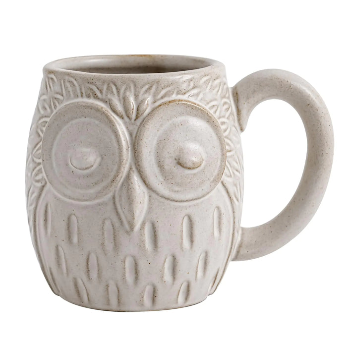 20oz Owl Ceramic Coffee Mug - Large 3D Owl Design - Cute & Creative Mug