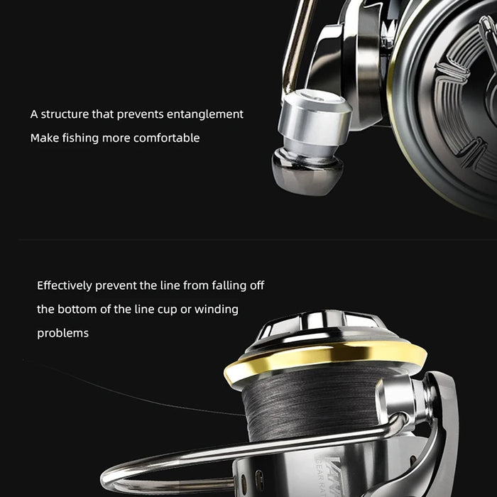 Moulinet de pêche MEREDITH VANPES 5.0:1 système de traînée 8Kg