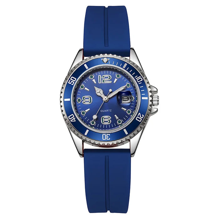 1/2 pièces décontracté bracelet en Silicone montres de Couple calendrier de mode montres de sport à Quartz pour hommes femmes horloges (sans boîte)