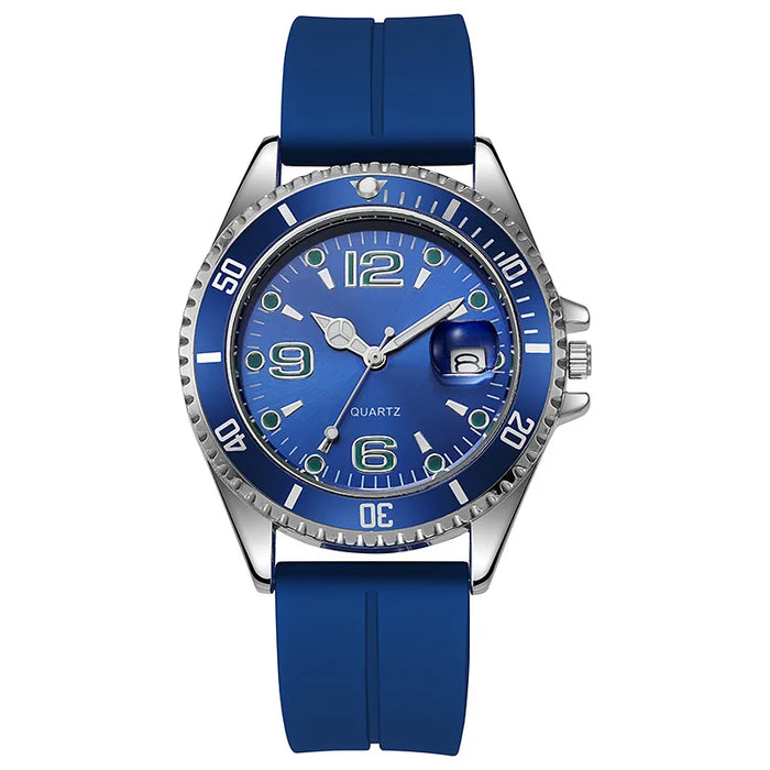 1/2 pièces décontracté bracelet en Silicone montres de Couple calendrier de mode montres de sport à Quartz pour hommes femmes horloges (sans boîte)