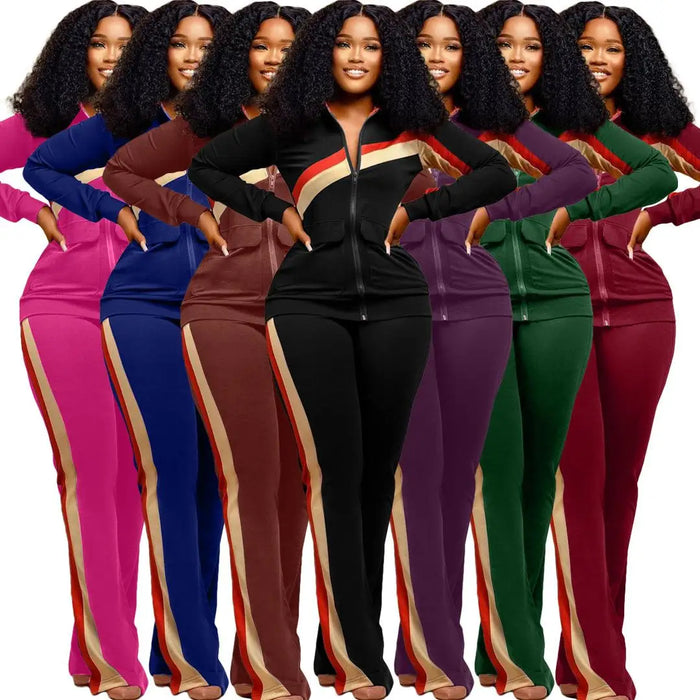 Ensemble de vêtements pour femmes, ensemble de deux pièces, style sport, pantalon long, collection d'hiver, taille adulte, avec des vêtements