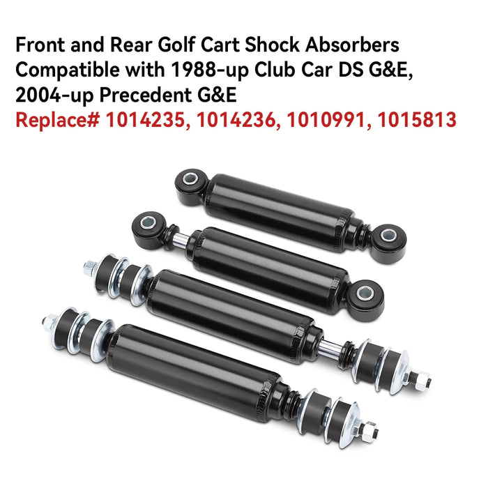 Amortisseur de chariot de golf avant/arrière Club Car DS 1988+ et Precedent 2004+ G&E - 1014235, 1014236, 1010991, 1015813