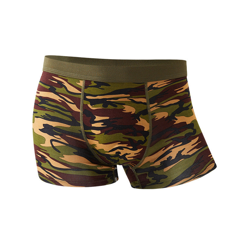 Boxer Modal Camouflage Homme – Imprimé Mi-Taille Respirant