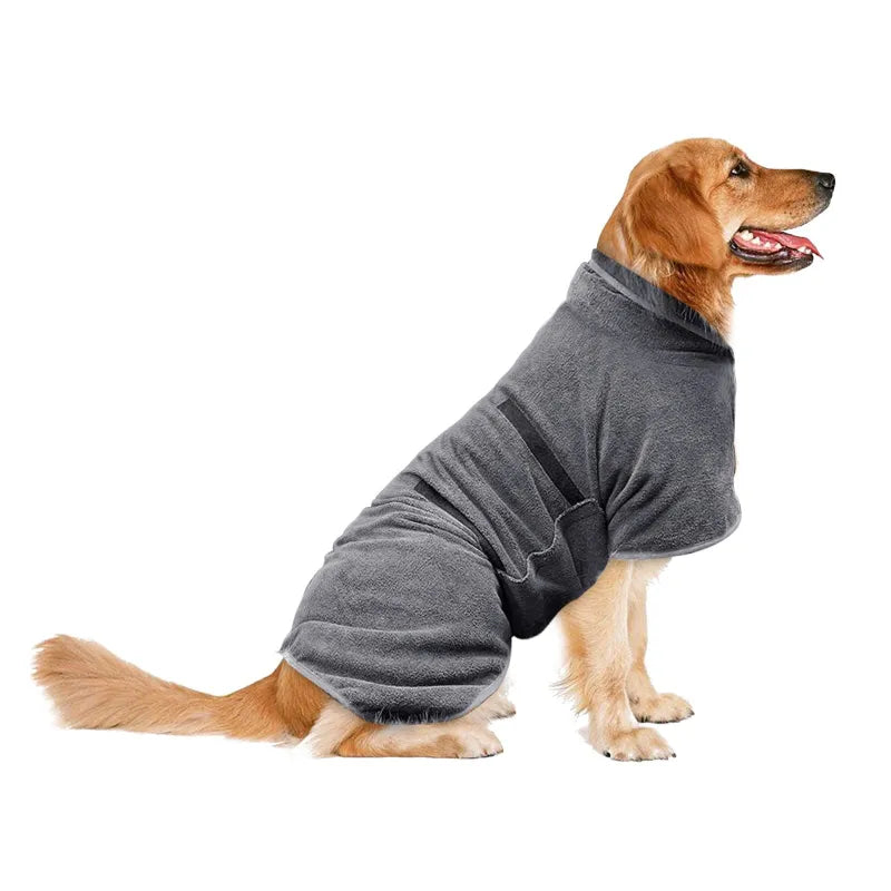 Peignoir pour chien et serviette de bain pour chat